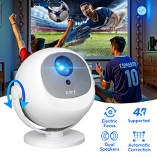 400 ANSI 4K Portable Projector WiFi6 Bluetooth 50 Zoom 720P/1080P Home Theater