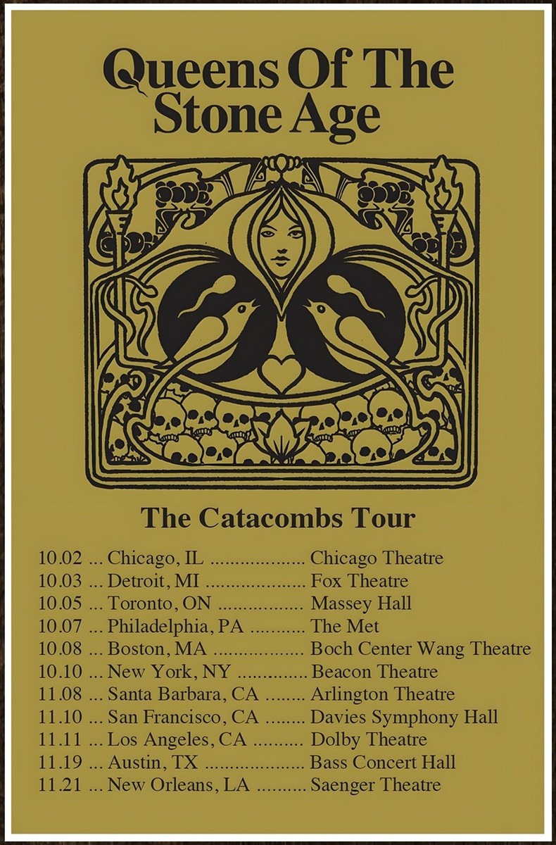 QUEENS OF THE STONE AGE Alive In Catacombs Tour 2025 Ltd Ed RARE