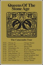 QUEENS OF THE STONE AGE Alive In Catacombs Tour 2025 Ltd Ed RARE Poster! QOTSA