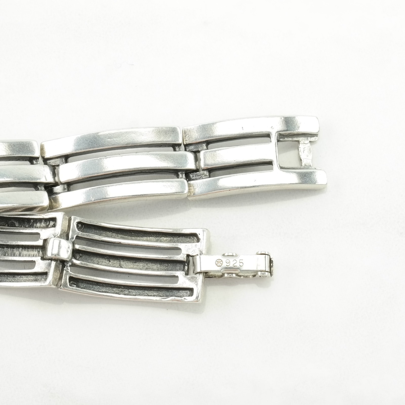 Poland Rectangular Links Sterling Silver Link Bra… - image 7