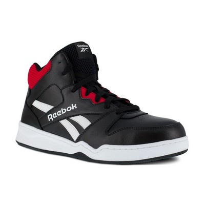 Reebok Work Men's Bb4500 High Top - Electrical Hazard Black and Red - 7 Medium