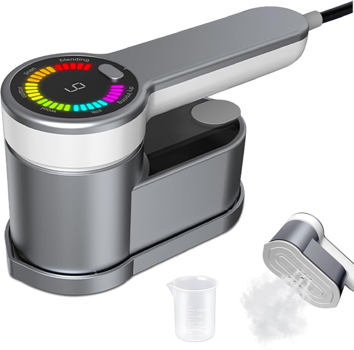 Stiratrice Verticale da Viaggio 1200W - 6 Modalità e Display LED