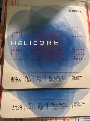 D'Addario Helicore 3/4 Upright Double Bass  D string lot. Make An Offer!!