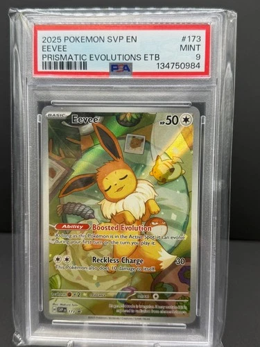 Pokémon Eevee 173 Scarlet & Violet Promo Cards Holo PSA 9 Prismatic Evolutions