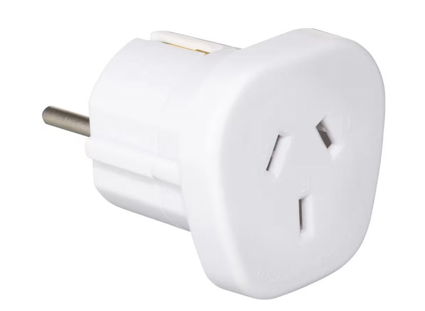 Travel Adaptor AU/NZ Plug to EU Socket Double Round Pins Bali Europe Noumea Asia — image 2