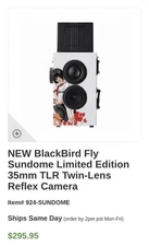 🎦✨Almost Unused✨ Blackbird Fly SUNDOME Limited 35mm Camera TLR Twin-Lens Reflex