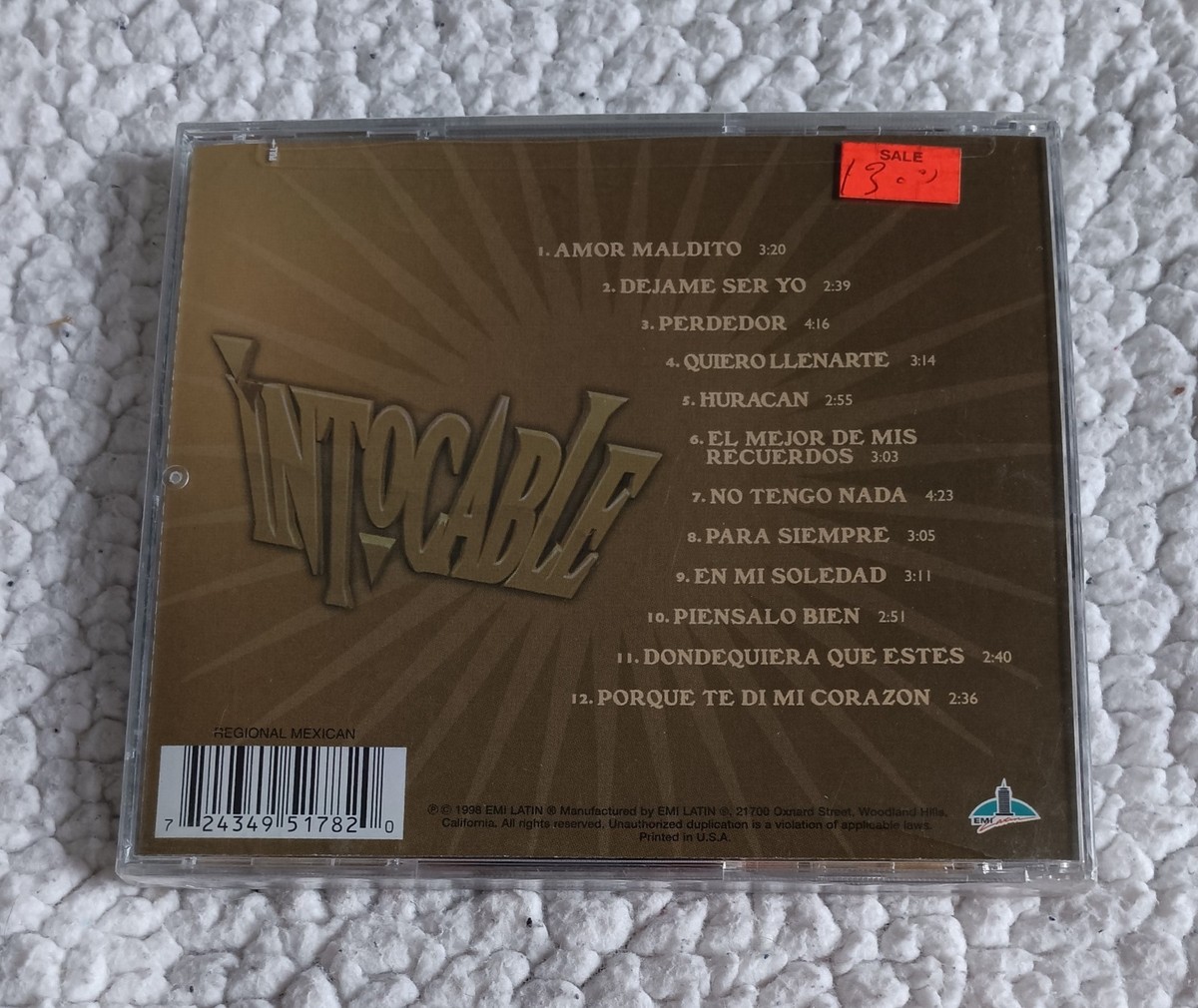 INTOCABLE - Intocable (1998 EMI) CD - NEW | eBay