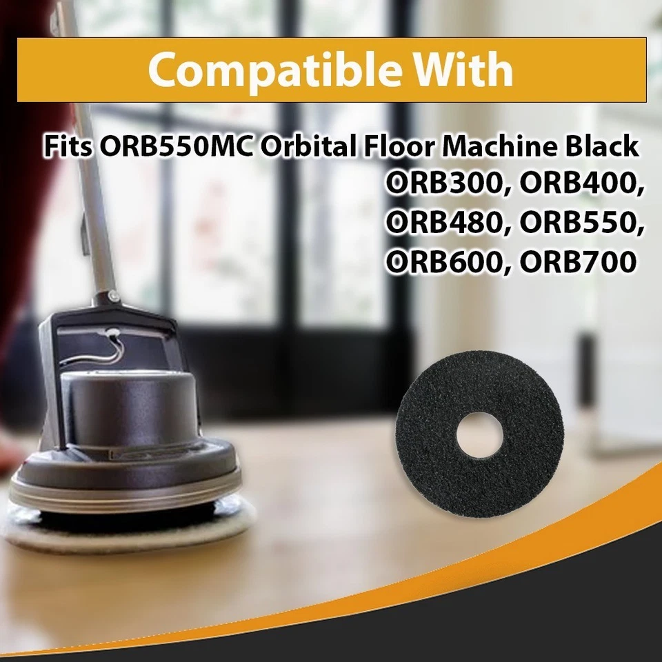 Paquete de 2 aptos para orbitador de vacío Oreck almohadilla de tira negra # 437-071, 437071 Foto 3 de 4