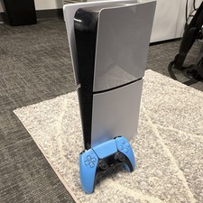 Sony PlayStation 5 White Console With 2 Controllers White & Blue