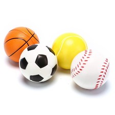 Solid Soft Squeeze Ball Fidget Stress Reliever-Toys PU Bouncyball Hand Exercise