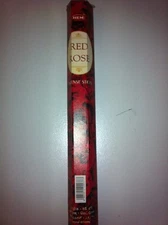 HEM INCENSE STICKS 20 PER BOX FOR RED ROSE (ROSA ROJA)