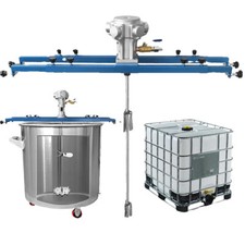 IBC Tote Mixer 1000L IBC Air Agitator Folding Impeller Explosion-proof 1HP