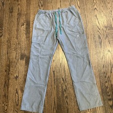 Mens Figs Scrub Pants Axim Cargo Scrub Graphite Gray Size Large Pocket
