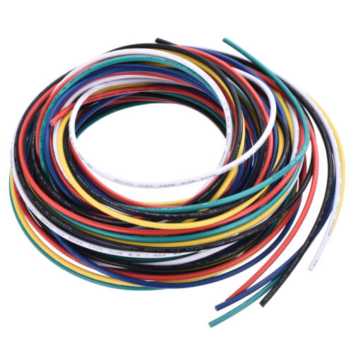 18 Gauge PVC Hookup Wire 3.0m/10ft 18AWG Electrical Wire 6 Color, 2mm - Afbeelding 1 van 5
