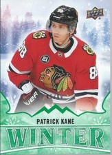 2019 Upper Deck UD Winter PATRICK KANE Hockey #W19 Green Parallel 41/99