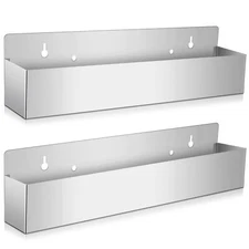 Tanlade 2 Pieces Single Speed Rail Stainless Steel Liquor Bottle Holder Wall ...