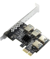 Two 2 MZHOU PCI-E 1 to 4 PCI-Express 16X Slots Riser Cards