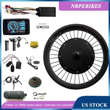 US stock:135/170mm(F/R) 72v 2000w conversion kit with Sabvoton 72V45A controller