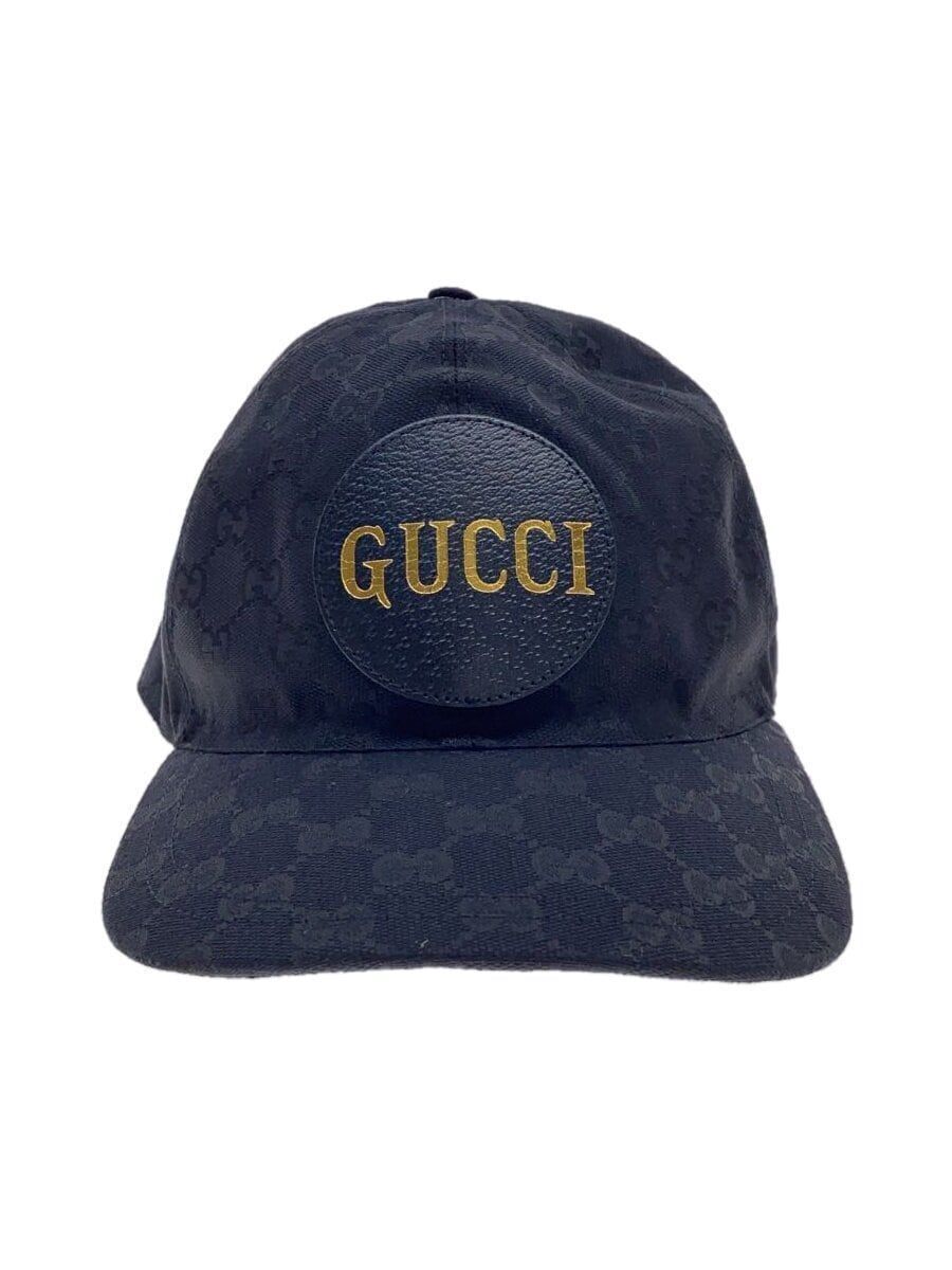 GUCCI Cap XL Canvas Black Total Pattern Mens 576253 4HG53 Used GUCCI Cap XL Canvas Black Total Pattern Mens 576253 4HG53 Used