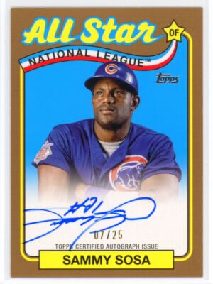 topps 】 SAMMY SOSA サミー ソーサ AUTO 25シリ