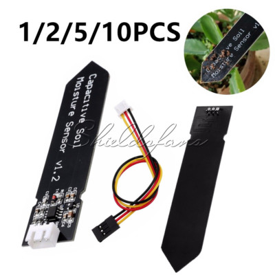 1/2/5/10PCS Analog Capacitive Soil Moisture Sensor Corrosion Resistant Cable Kit