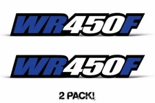 Swingarm Decal sticker graphics kit for: Yamaha WR450F Tank 2PC 1.5 x 9 Blue