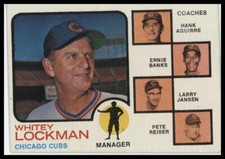 1973 Topps #81 Cubs Field Leaders / Manager Whitey Lockman - Chicago Cubs