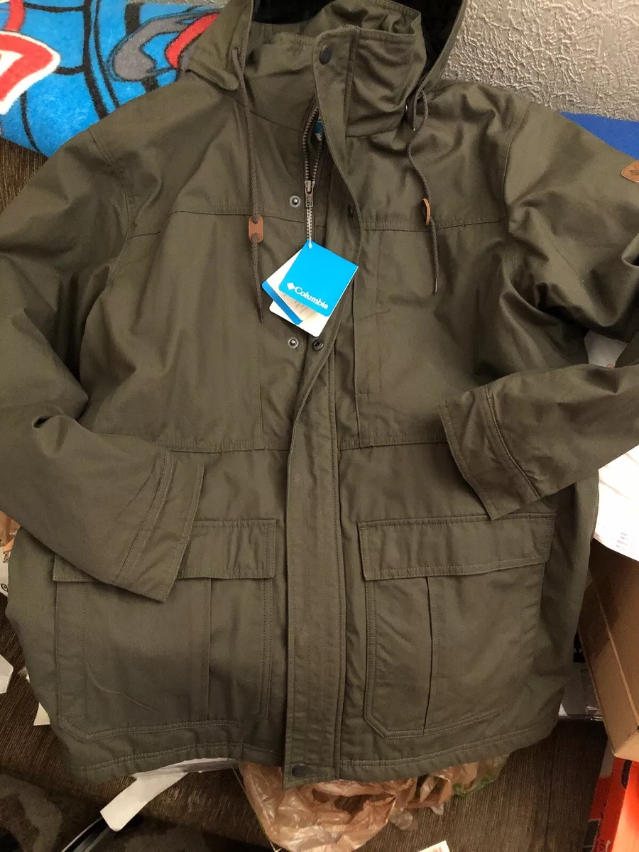 NEW NWT Mens Columbia Wander Yonder Fleece Lined Coat Army Green SZ LARGE |  eBay