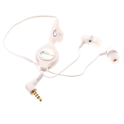 Wired Retractable Earphones Headphones Handsfree Mic Headset for Tablets