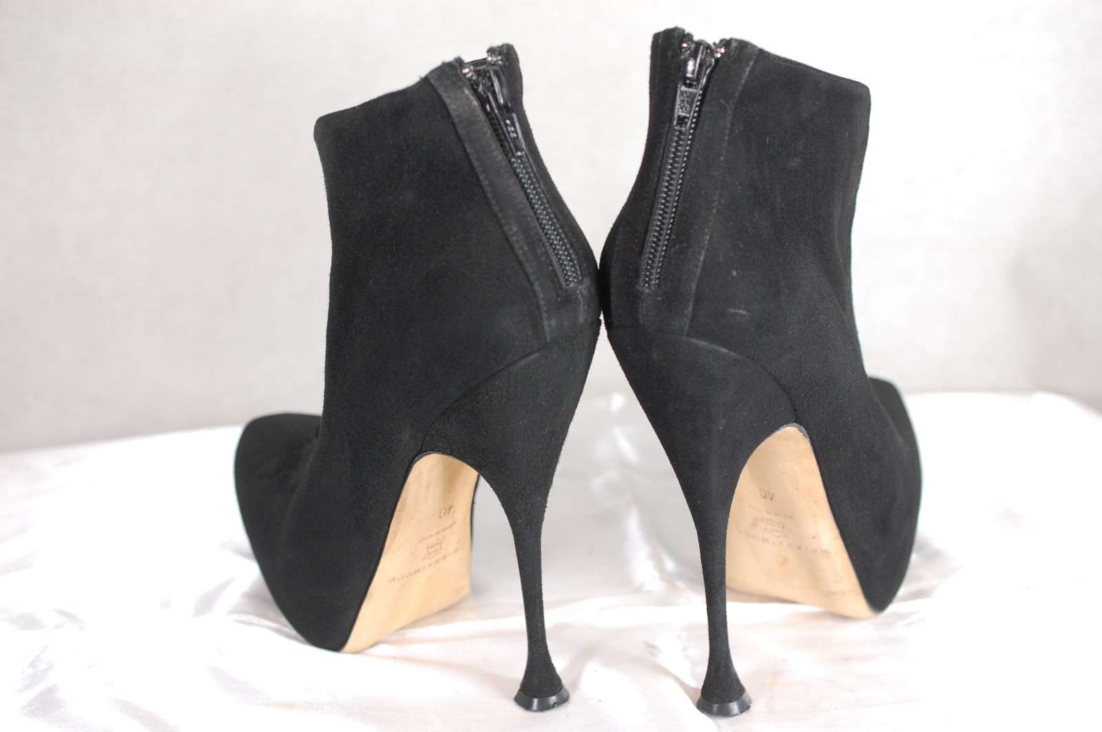 BRIAN ATWOOD ATWOOD ATWOOD 'HILEX' MADE IN ITALY BLACK SUEDE WOMEN BOOTS EU 40 US 10 9094a6 BRIAN ATWOOD ATWOOD ATWOOD 'HILEX' MADE IN ITALY BLACK SUEDE WOMEN BOOTS EU 40 US 10 9094a6