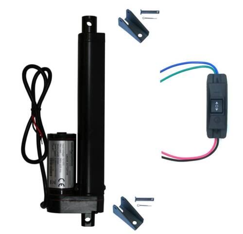 WindyNation 12V Linear Actuator + UP Down Switch + Mounting Brackets 225 lb Lift - Picture 9 of 14