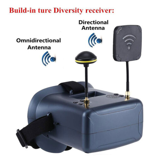 5.8G 40CH FPV Goggles 4.3" LS-008D RC Drone FPV Goggles DVR with Dual Antenna - Picture 3 of 14