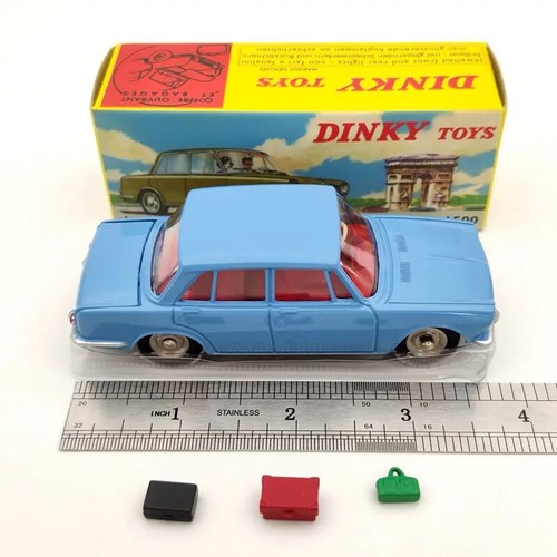 Flawed Atlas 1:43 DINKY TOYS 523 SIMCA 1500 Blue Diecast Model Car Collection - Picture 7 of 14