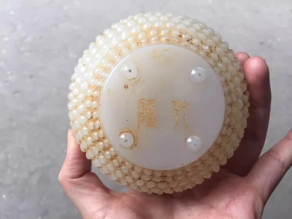 Antiguo cuenco blanco esmaltado, antiguo chino Foto 3 de 3