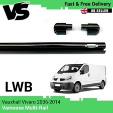 VAMOOSE MULTI AWNING RAIL LWB VAUXHALL VIVARO 2006-2014 CAMPER VAN C-TRACK BLACK