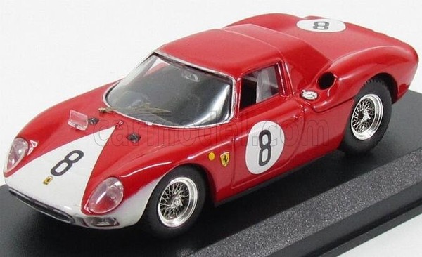 Best Model 1/43 Ferrari 250 Lm 12H Reims 1964 Surtees Modellino Statico Diecast-image