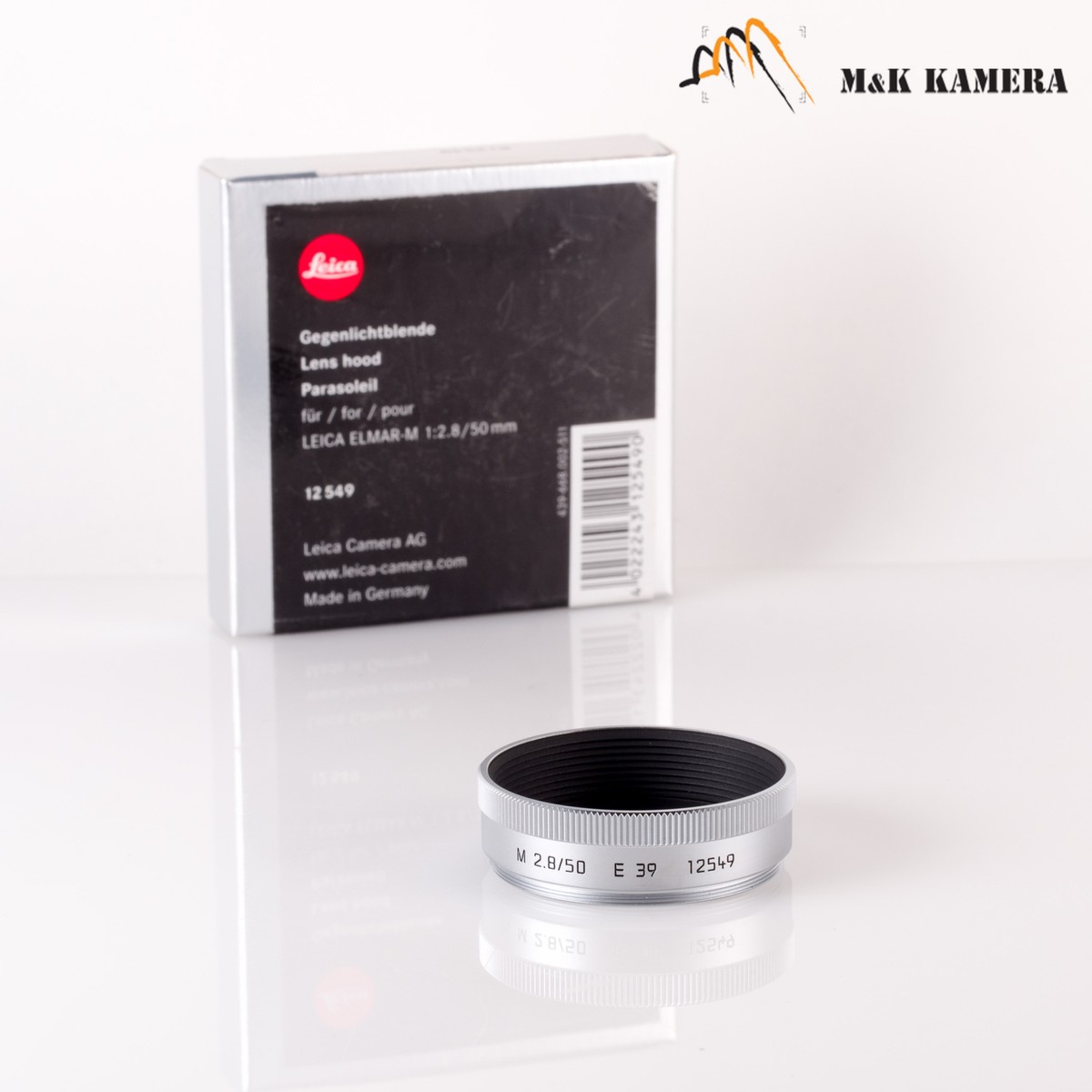 Leica 12549 Elmar M 50mm 1:2.8 E39 フード Leica 50mm f2.8 Elmar-M (Silver, 11823) \u2013 Kamerastore