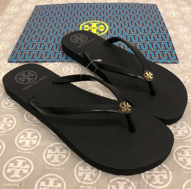 ebay tory burch flip flops