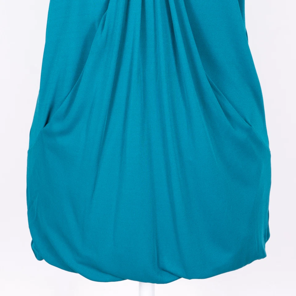 Iceberg вискозы/шелковой смеси с подкладкой драпированный v-образным вырезом Майка блузка - SZ M - Изображение 3 из 4