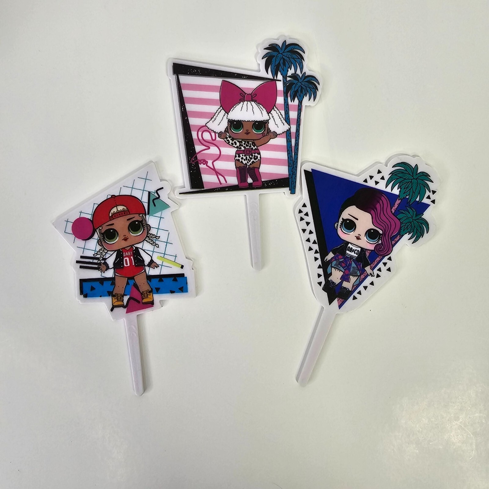 LOL Surprise Doll Birthday Cake Toppers Lot of 3