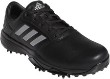 New ADIDAS Mens 360 Bounce II Spiked Golf Shoes Black/Silver EF5574 Size 7.5