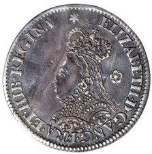1562 Elizabeth I Milled Threepence, mm star, S-2604, SCARCE