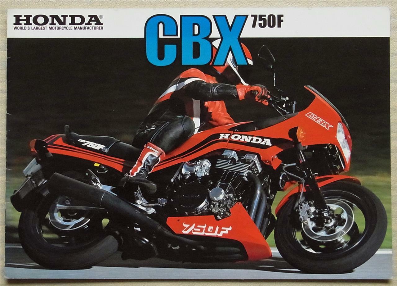 1984 Honda CBX 750-F (747cc) Japan Bike Motorcycle Photo Spec Sheet Info  Card