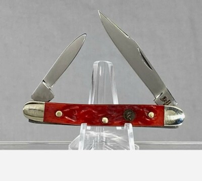  Vtg HEN & ROOSTER Solingen 302-RPB Red Pick Bone Pen MINT
