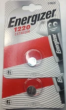 2 PK Energizer Lithium ECR1220 CR1220 DL1220 BR1220 (GREAT EXP 12/33) FREE SHIP