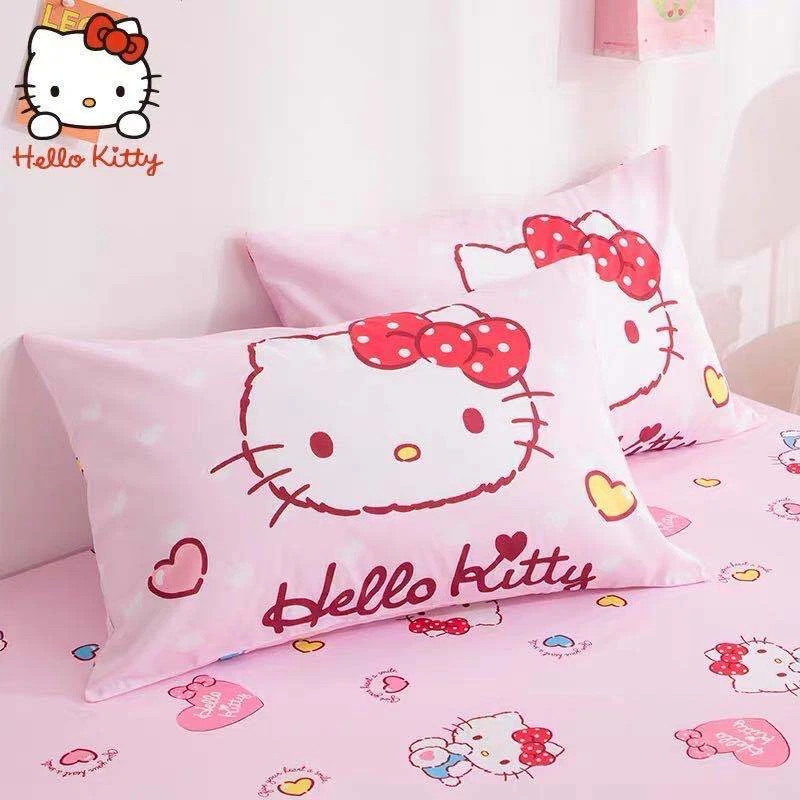 Hello Kitty Hearts Bedding Set for  Bed