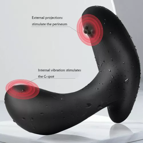Wearable Clit G-Spot Vibrator Remote Control Inflatable Prostate Massager Dildo - Picture 4 of 12