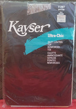 Vintage Pantyhose Kayser Ultra Chic Silky Control Top Oyster Tall BFRIP1