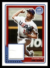 2023 Panini USA Baseball 15U National Team Relic Zane Burns 113/250