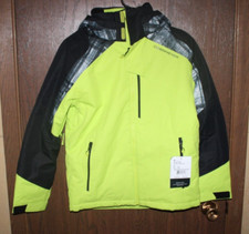 NWT OBERMEYER OUTLAND JACKET TEEN LARGE 14-16 SCREAM GREEN/BLACK FREE SHIPPING